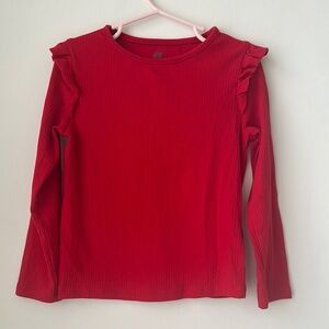 H&M Red Top Girls size 5-6